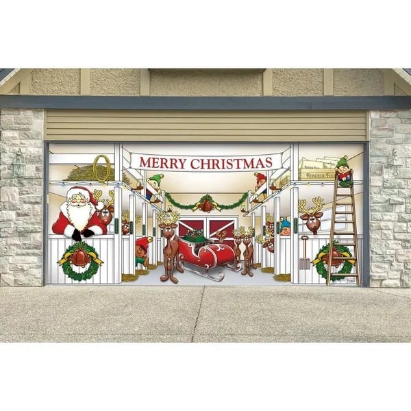 🎄Last Day Sale 49% OFF - Christmas 2024 Reusable Garage Door Decoration