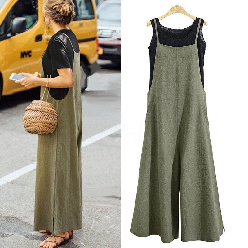 🔥 🔥Women's Sleeveless Oversized Casual Jumpsuit