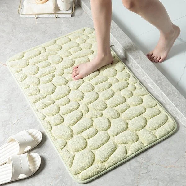 💥Hot Sale 48% OFF💥Cobblestone Embossed Bathroom Bath Mat