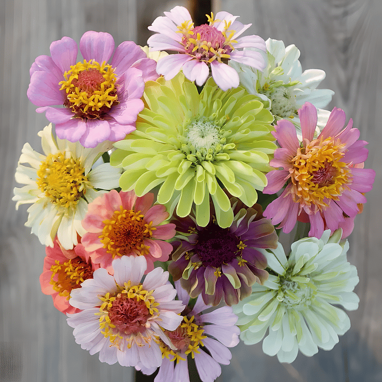 🔥Last Day Clearance🌺Double Zinnia Mixed Color Seeds