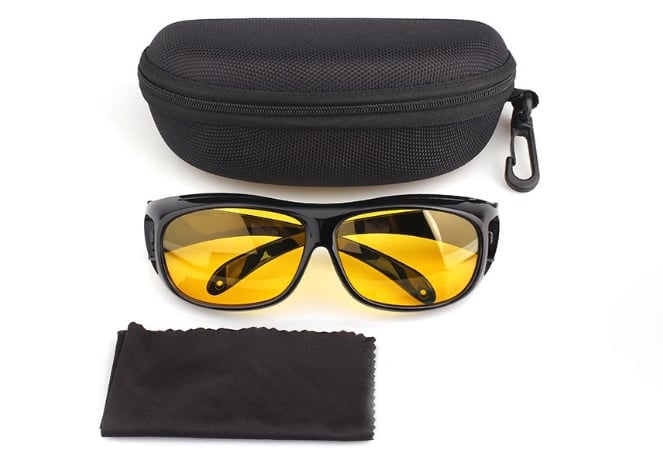Spring Sale😎Night Vision Driving Glasses Fit Over Glasses for Men Women