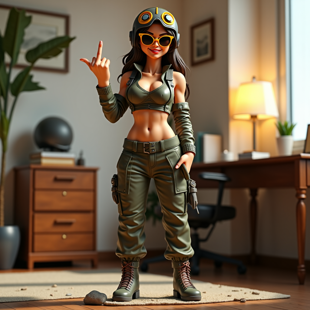 Middle Finger Pilot Figurine Collection