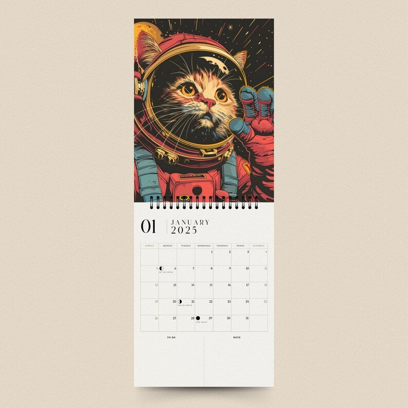 👩🚀Space Cats 2025 Calendar😺