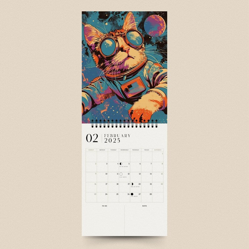 👩🚀Space Cats 2025 Calendar😺