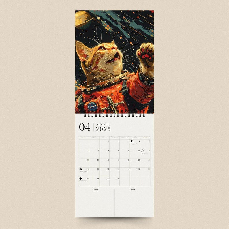 👩🚀Space Cats 2025 Calendar😺