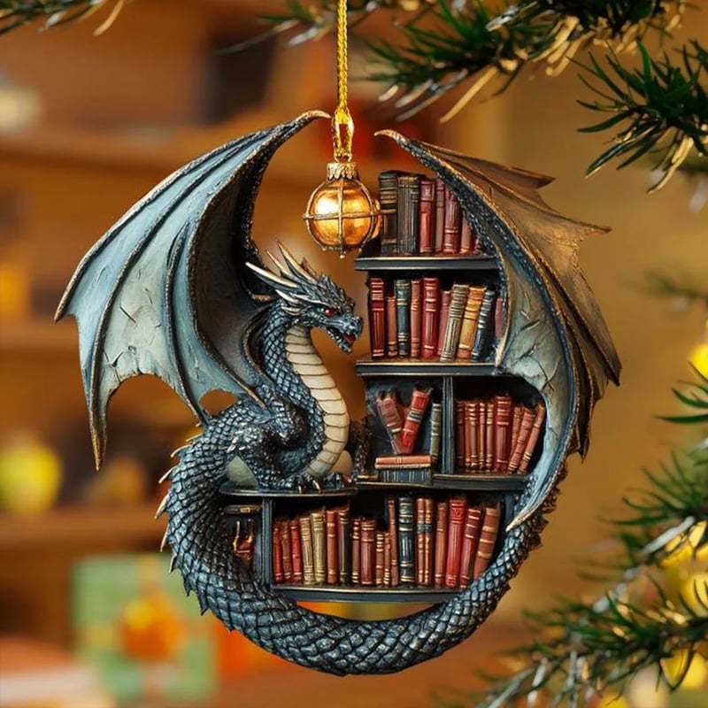 π₯π₯2025 Mother's Day Gift 50% Off--Cute Book Dragon Suncatcher Ornament