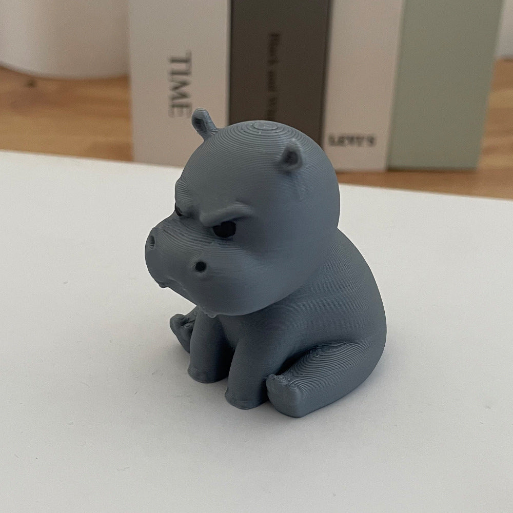 🦛😠Grumpy Little Hippo Figurine