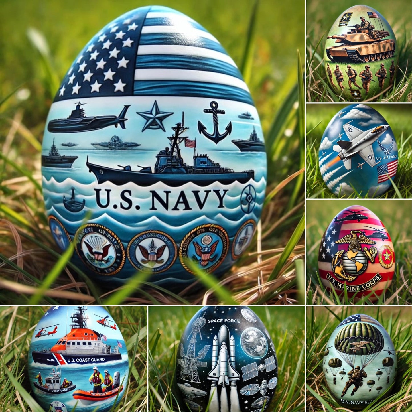 Military-Themed Easter Eggs
