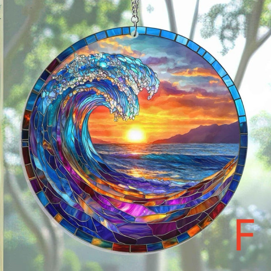 π₯π₯2025 Mother's Day Gift 50% Off--Beach Sunset Suncatcher Ornament