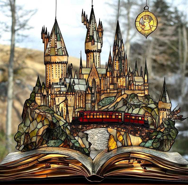 🏠Magical Castle Bookish Wall Art Hanging Decor