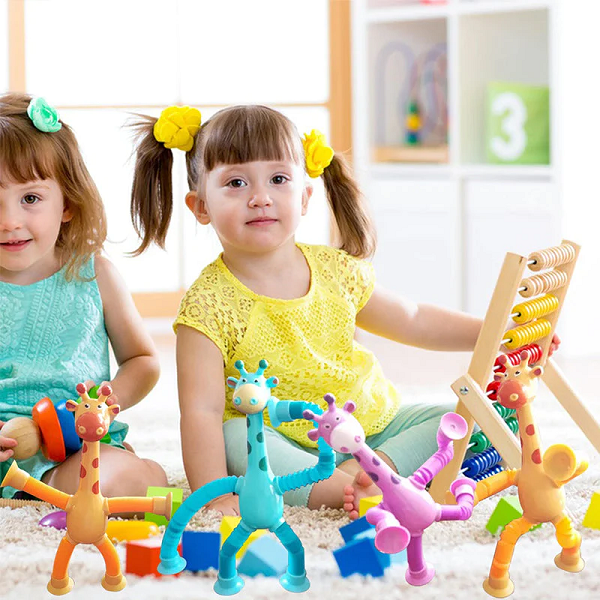 🔥🔥LAST DAY BIG SALE--Telescopic suction cup giraffe toy