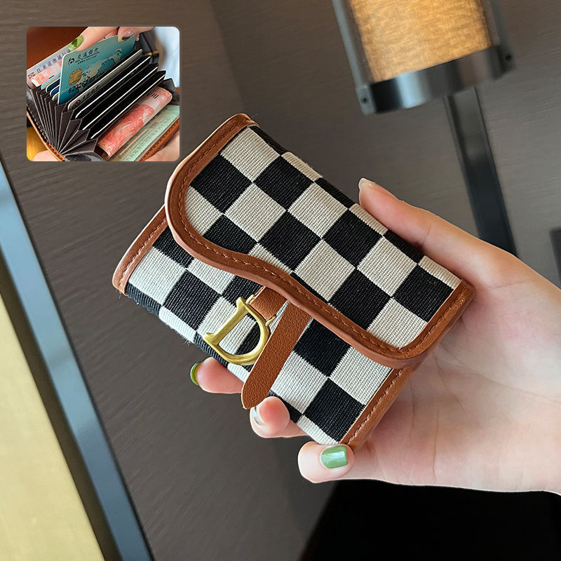 📇Women's Plaid Card Holder📇