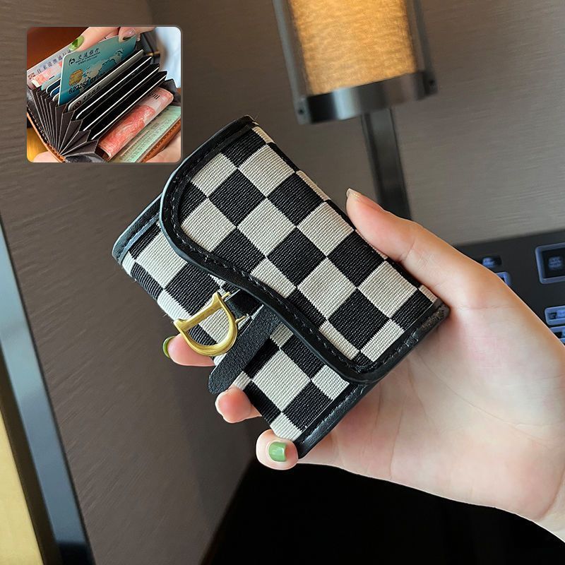 📇Women's Plaid Card Holder📇