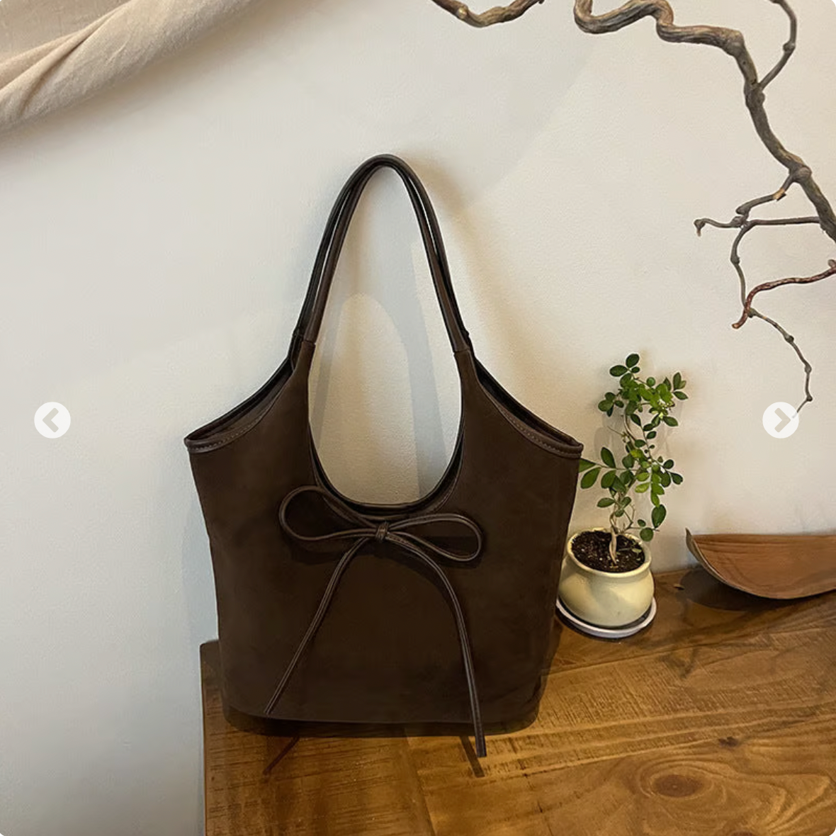 Women's Elegant Bow Decorated Shoulder Bag