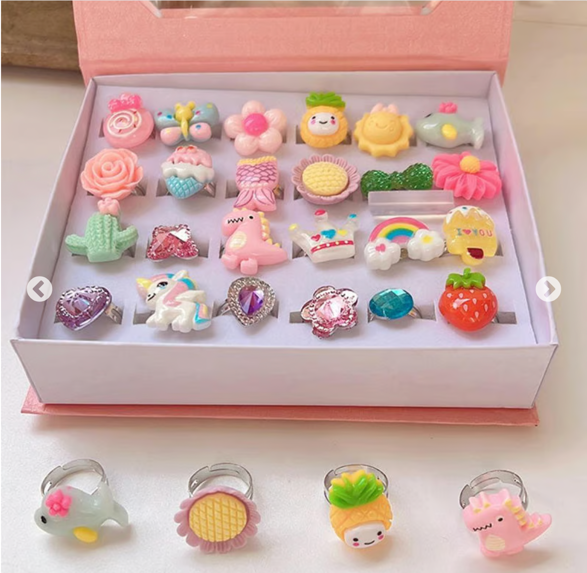 Adjustable Jewelry Rings for Girls