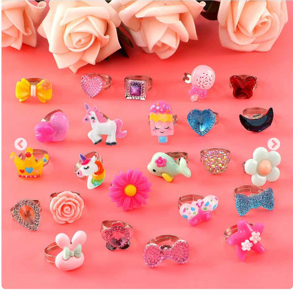 Adjustable Jewelry Rings for Girls