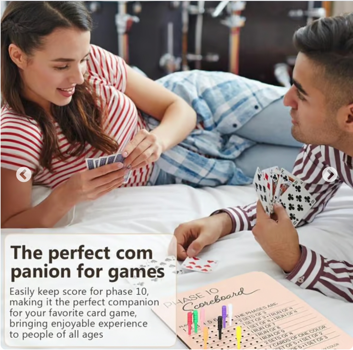 Wooden Phase 10 Score Board