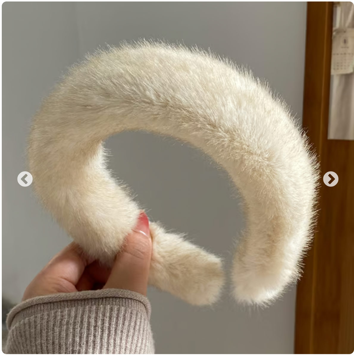 Warm Faux Mink Plush Headband