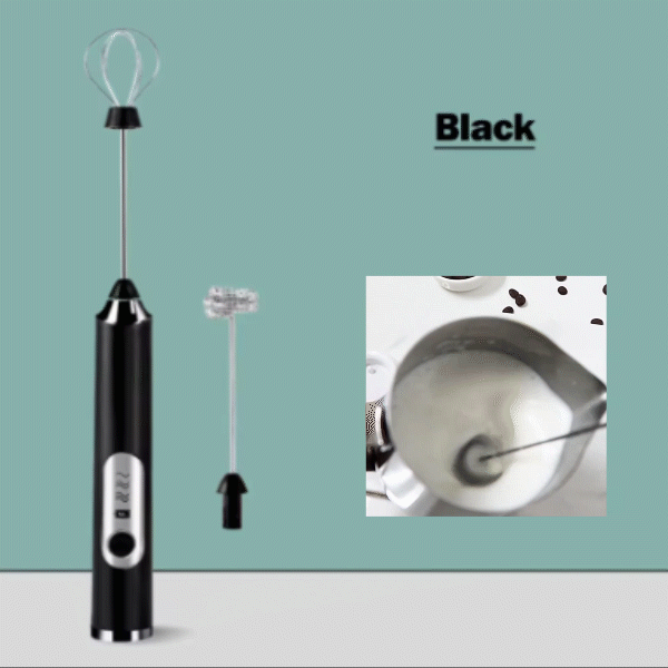 3-Speed Rechargeable Milk Frother Handheld Foam Maker