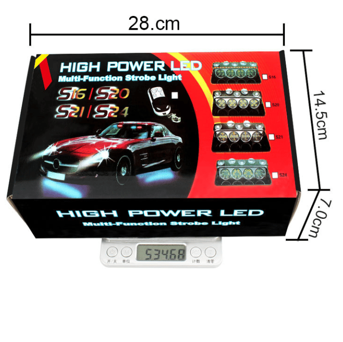 12V 20W LED Windshield Strobe Light