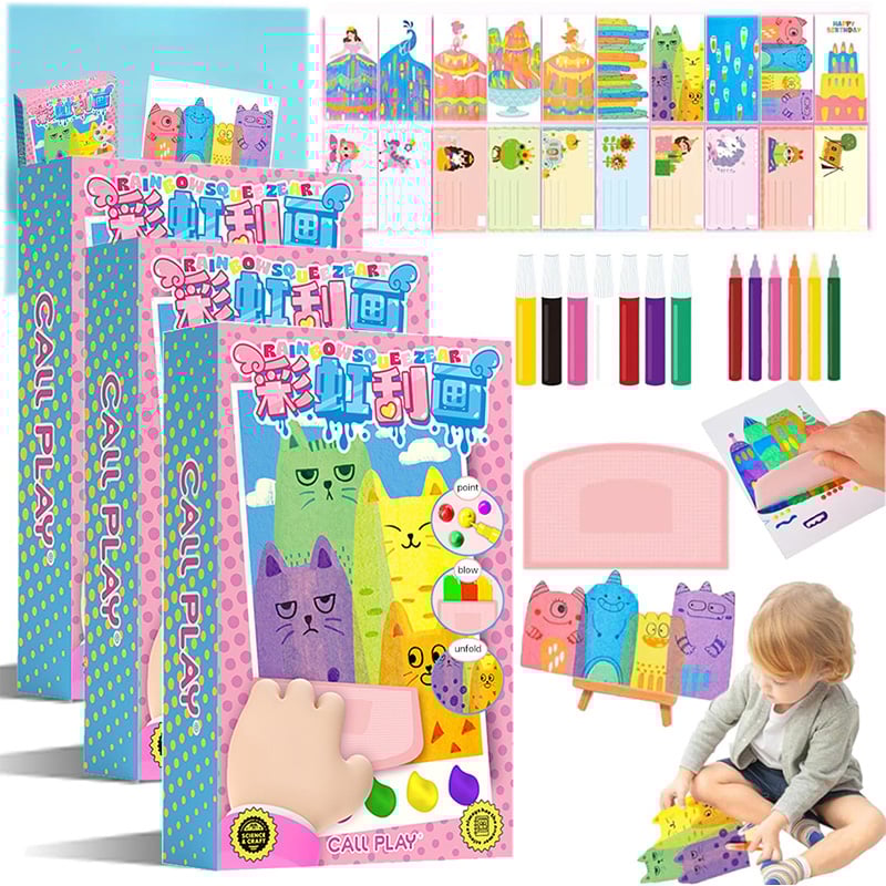 🎅20Pcs DIY Rainbow Scratch Art