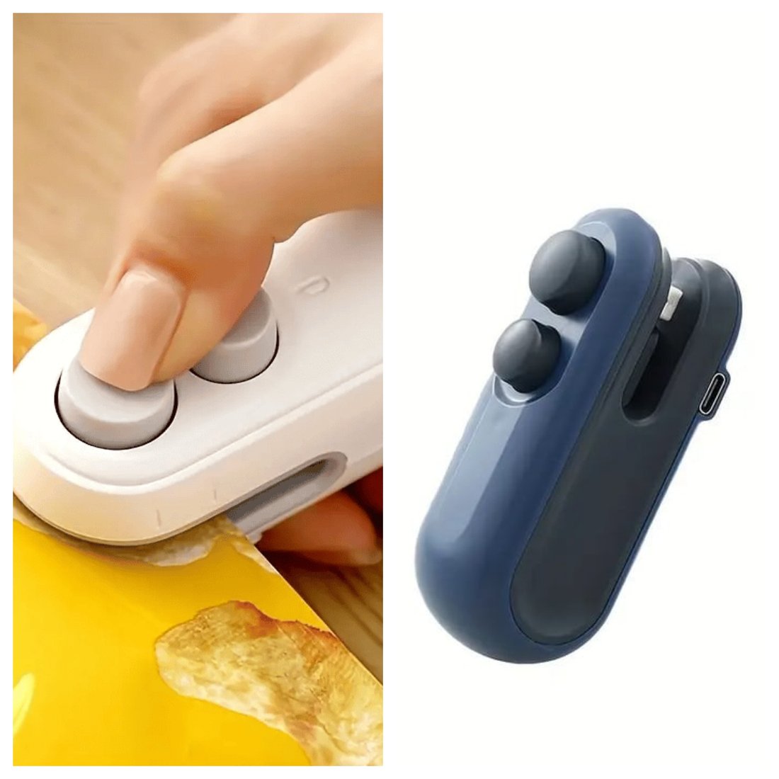 Small 2-in-1 Rechargeable Magnetic Snack Sealer Household Mini Sealing Machine