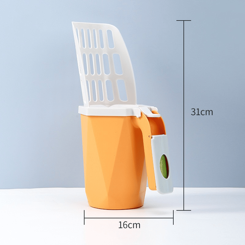 🐱Cat litter scoop integrated detachable deep scoop with garbage bag