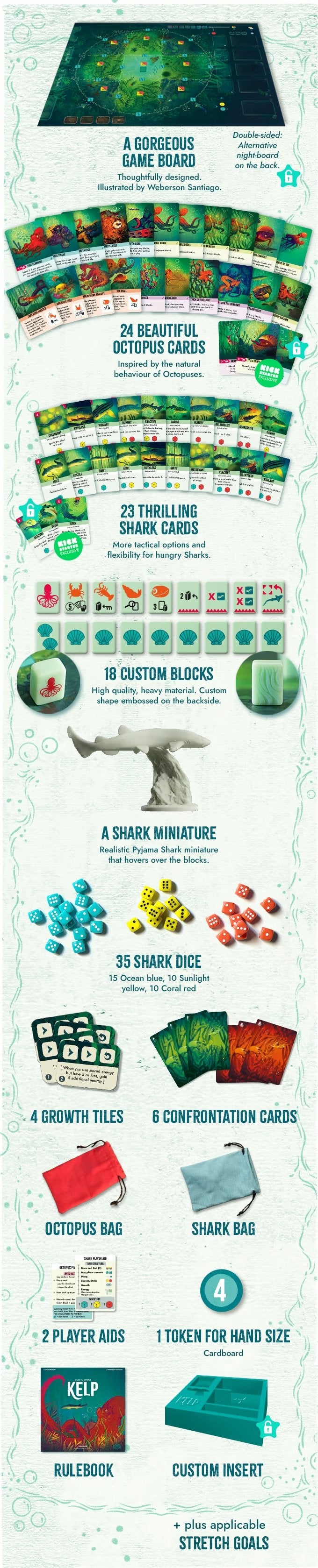 🔥Last 4 hours 57% OFF -KELP Board Games Shark vs Octopus