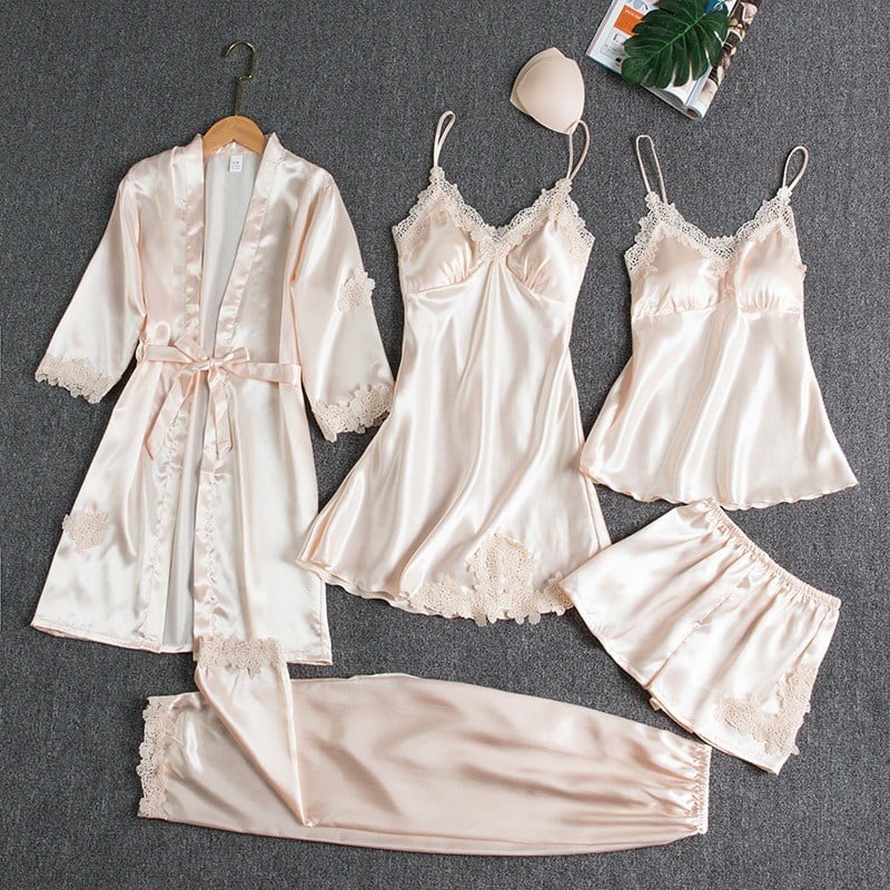 5 PIECES NIGHT DRESS