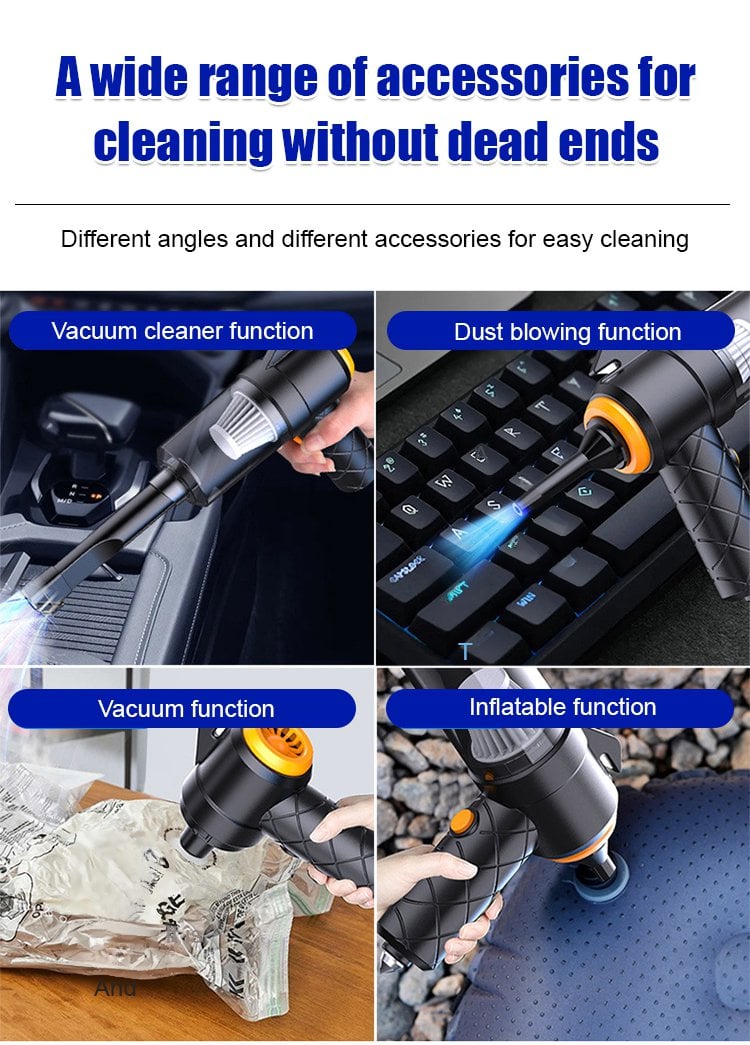 6-in-1 Wireless Powerful Car Vacuum Cleaner🔥