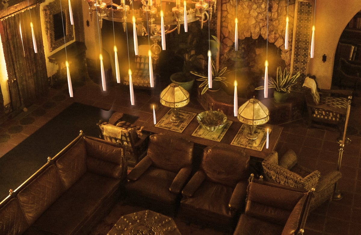 Fantasy Floating Candles with Wand Remote