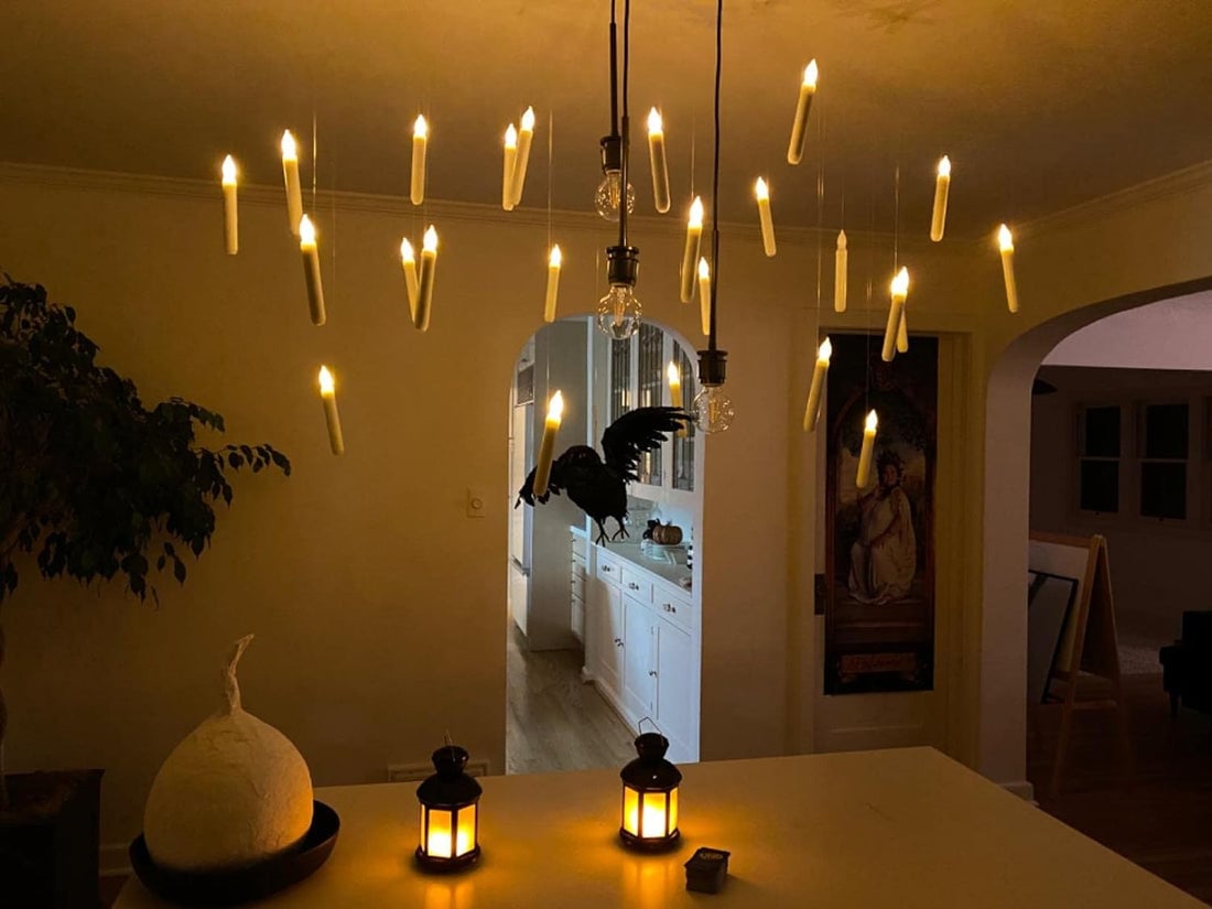 Fantasy Floating Candles with Wand Remote