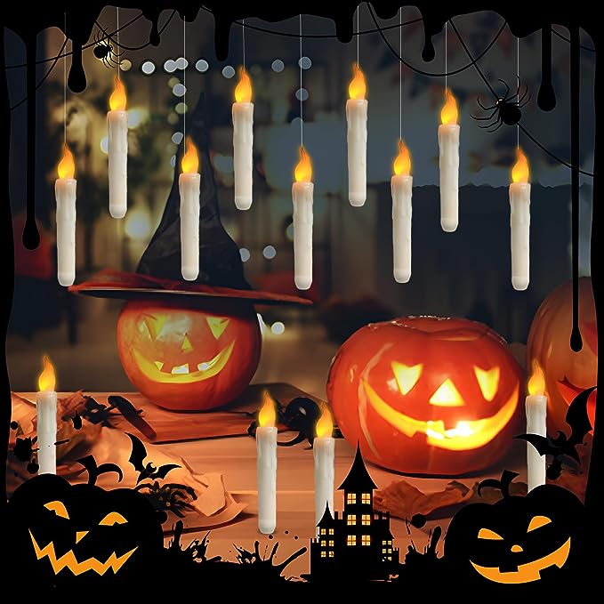 👻👻Flameless Candles with Magic Wand Remote 🔥