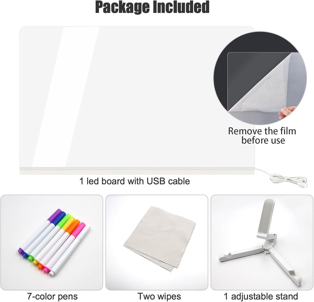 đĽLast Day 49% OFFâ¨Night light Erasable Message Board