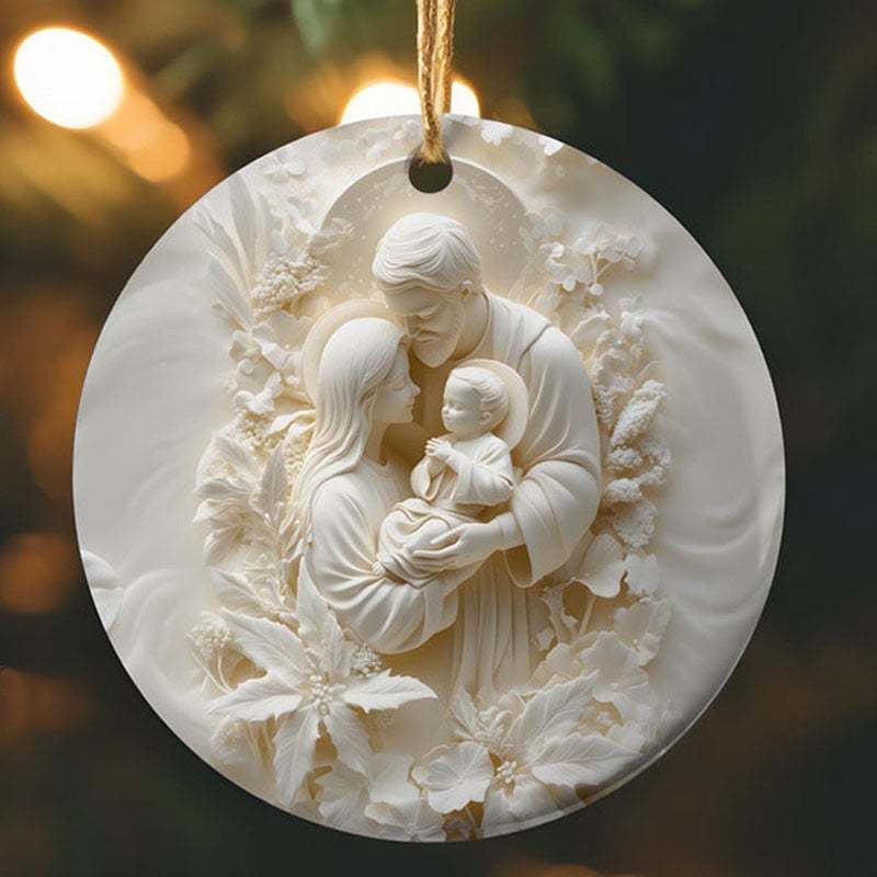 3D Catholic Christmas Ornament