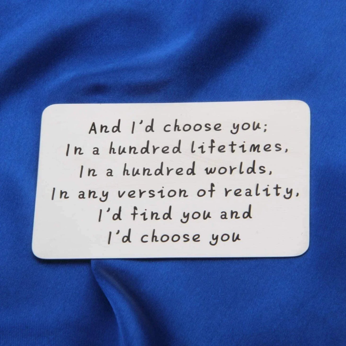 Last Day 75% OFF - ✍️Metal Engraved Card - Message of Love💞