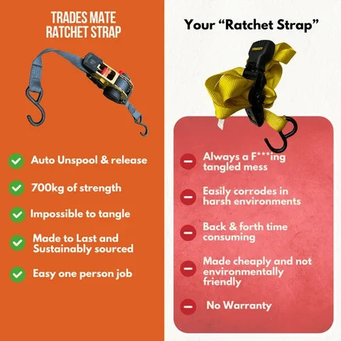 🔥🔥 Retractable Auto Ratchet Strap