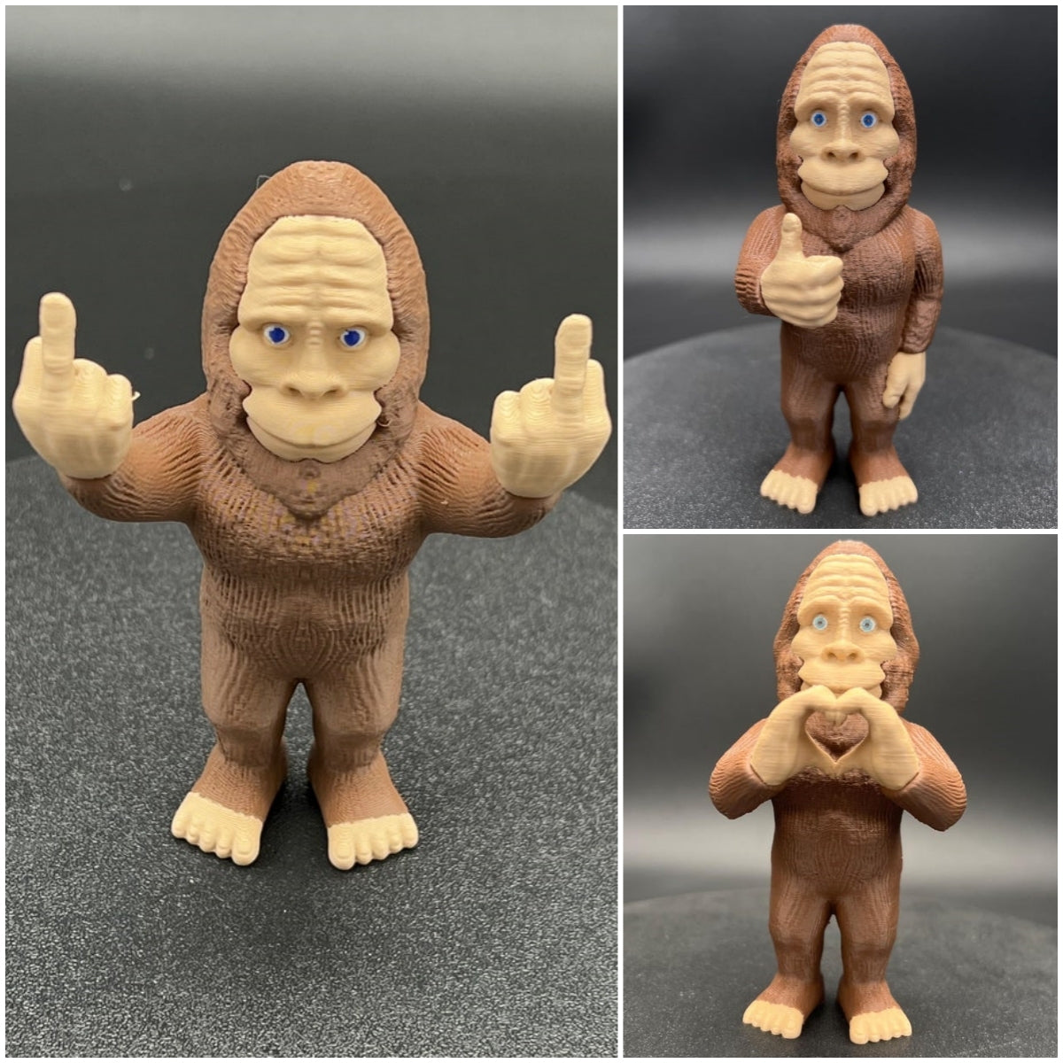 😎Funny Middle Finger Bigfoot Ornament