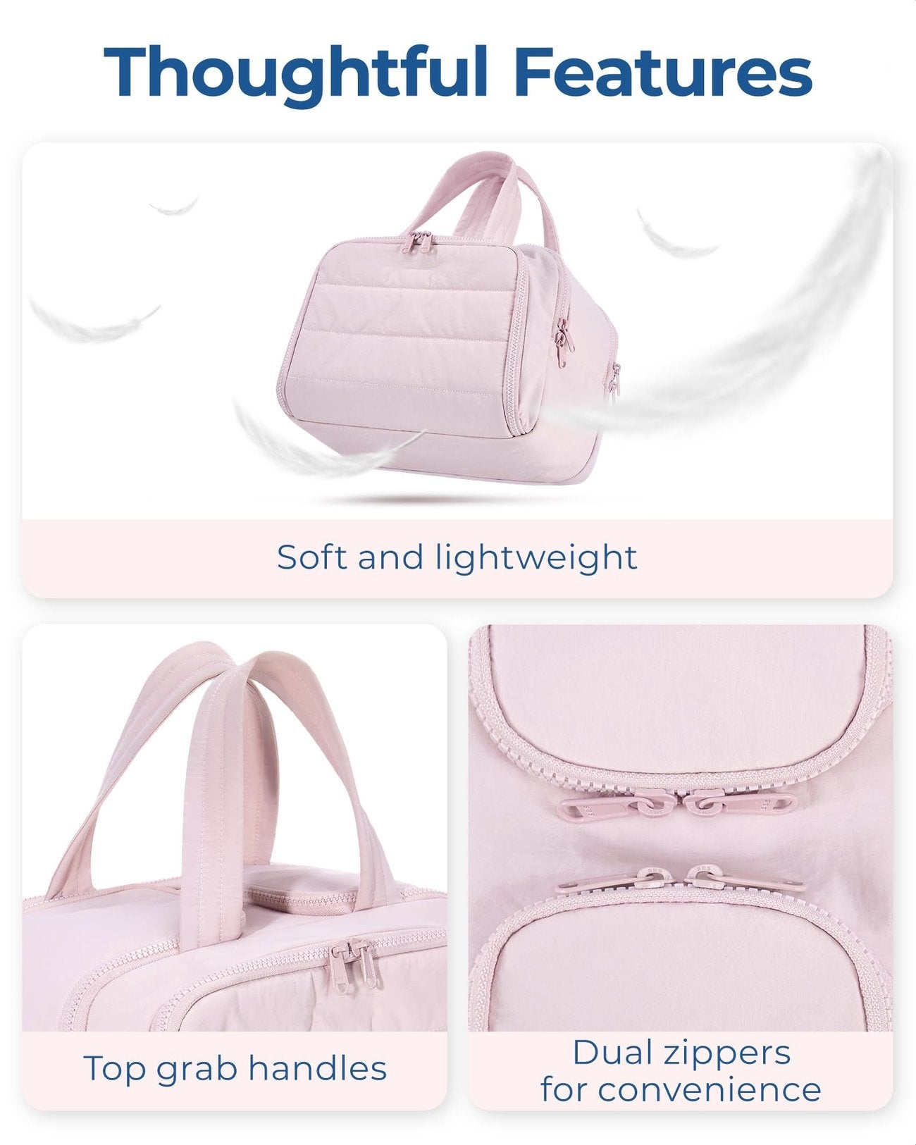 4-in-1 Puffy Multi-Functional Toiletry Bag for Women