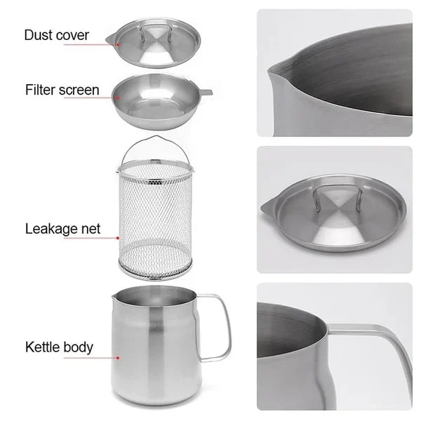 👨🍳2-in-1 304 Stainless Steel Multifunctional Oil Strainer Pot