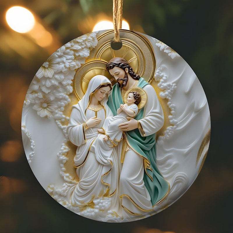 3D Catholic Christmas Ornament