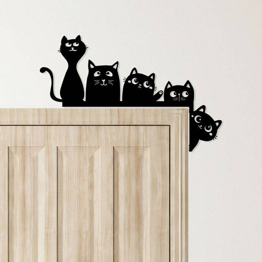 🔥🔥2025 Mother's Day Gift 50% Off--Metal Adorable Cat Door Topper