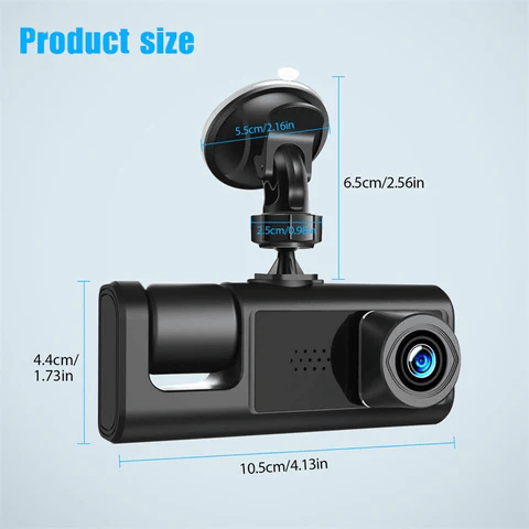 2-Inch Screen Wifi Link 1080P HD Dashcam with Night Vision 2/3 Lenses