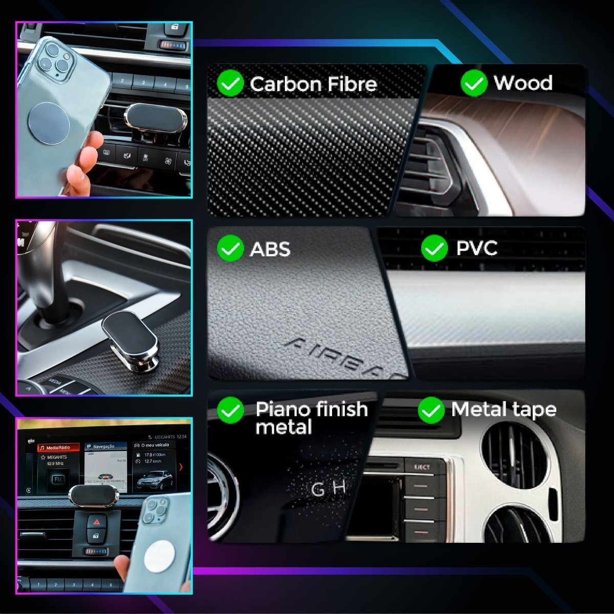 đUltra Magnetic Flex Car Phone Holder