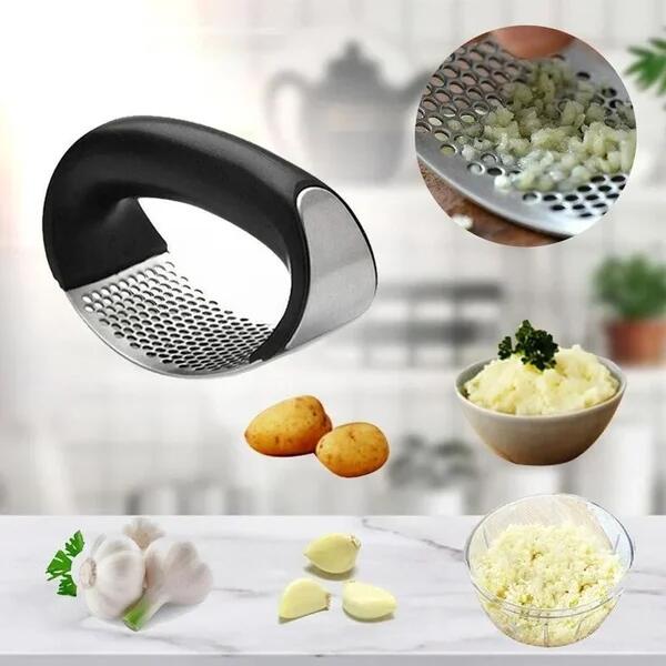 304 Stainless Steel Ring Garlic Press