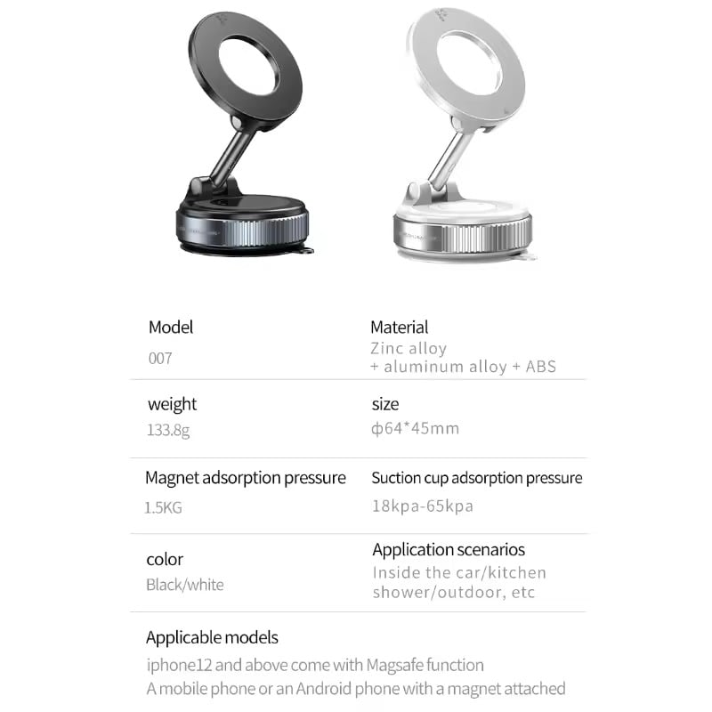 2025 New Strong Magnetic Car Phone Holder Foldable Design 360° Adjustable