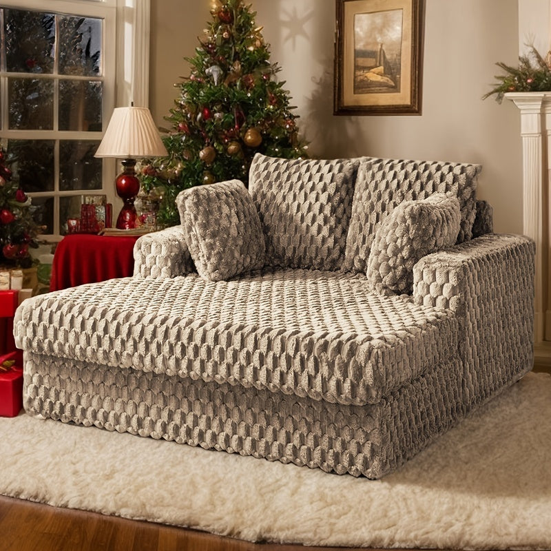 Plush Sleeper Chaise Lounge