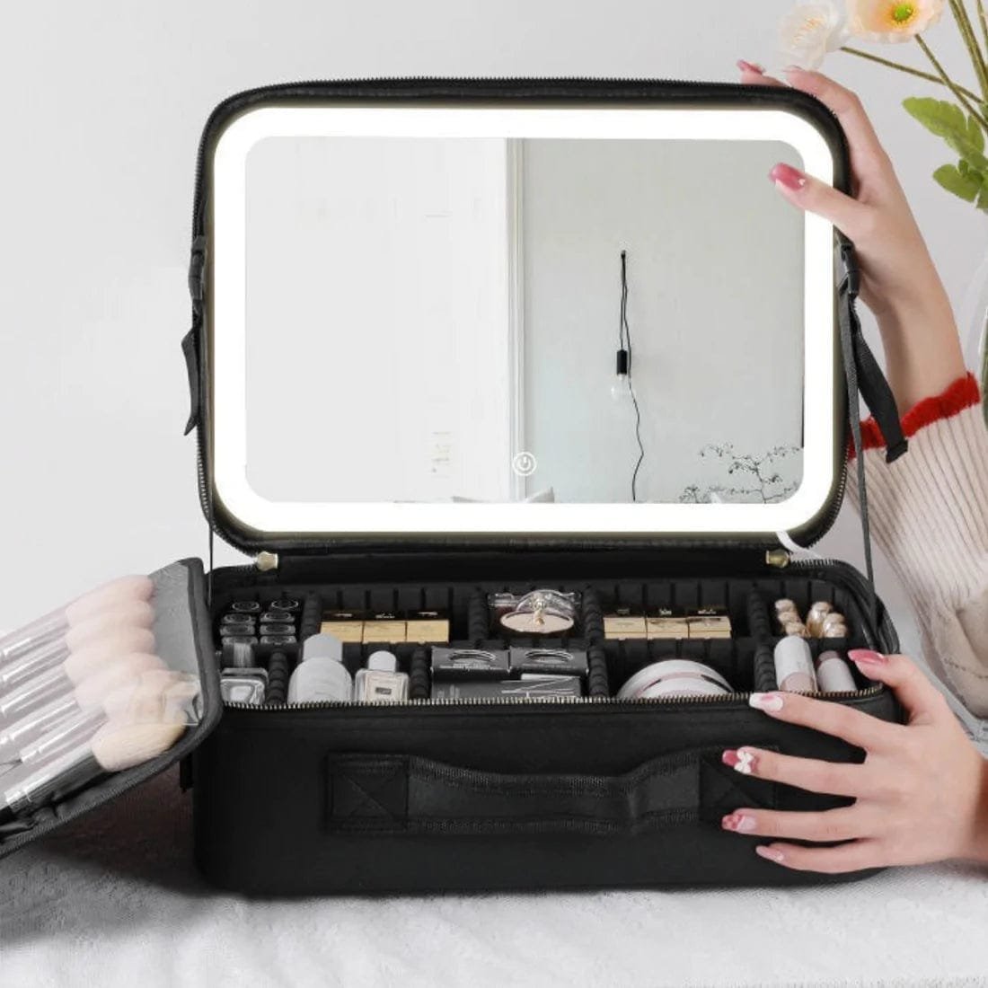 🎁🎁Makeup bag with LED Mirror