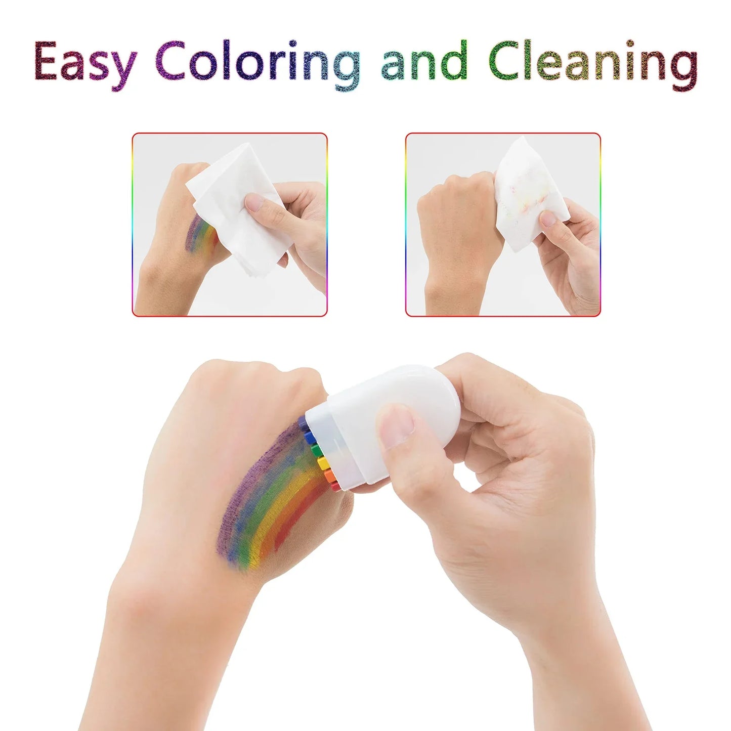 🏳🌈Rainbow Face Body Paint