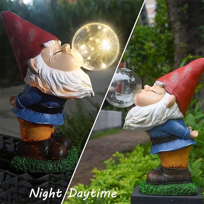 (๐ฅHOT SALE NOW 49% OFF) - Hilarious Gnome Blowing A Bubble Garden Statue
